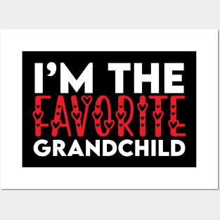 Funny Favorite Grandchild Birthday Gift Posters and Art